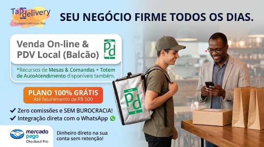 Plano Grátis Tap Delivery - Seu Negócio Firme Todos os Dias